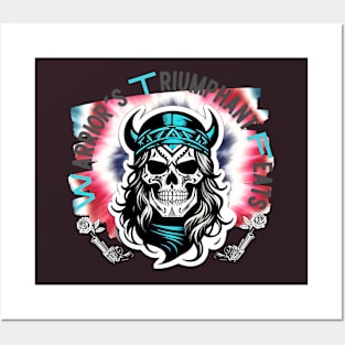 WTF Cool Viking Warrior Skeleton Posters and Art